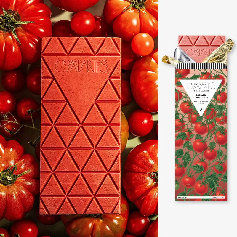 Tavoletta di cioccolato al pomodoro